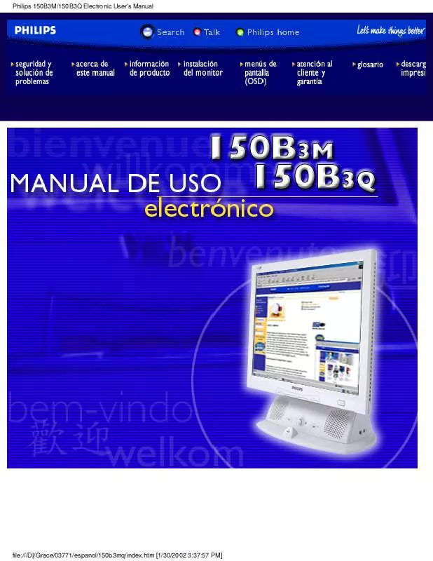 Mode d'emploi PHILIPS 150B3Q