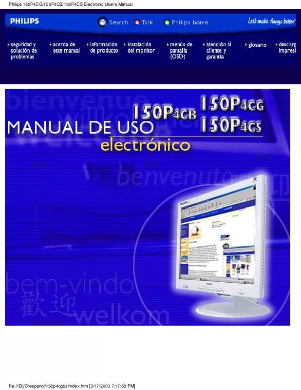 Mode d'emploi PHILIPS 150P4CS