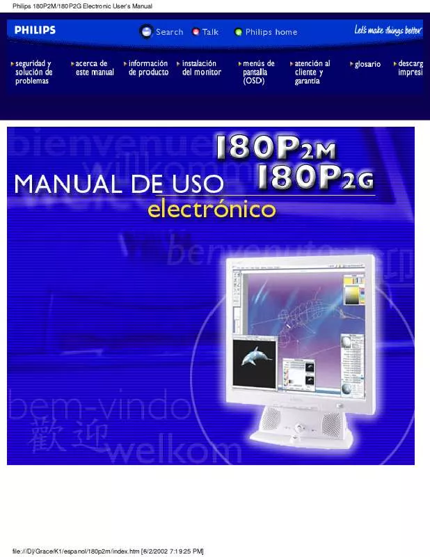 Mode d'emploi PHILIPS 180P2G-00C