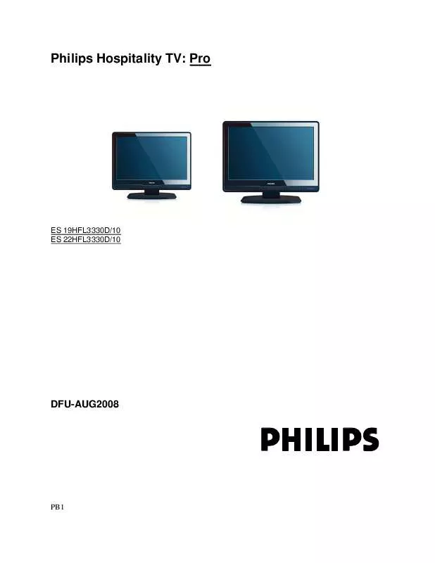 Mode d'emploi PHILIPS 19HFL3330D