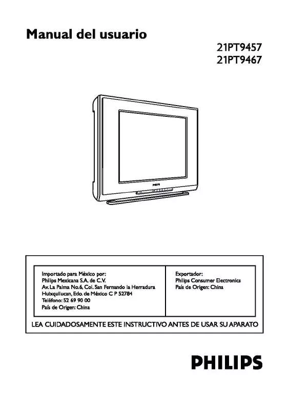 Mode d'emploi PHILIPS 21PT9467