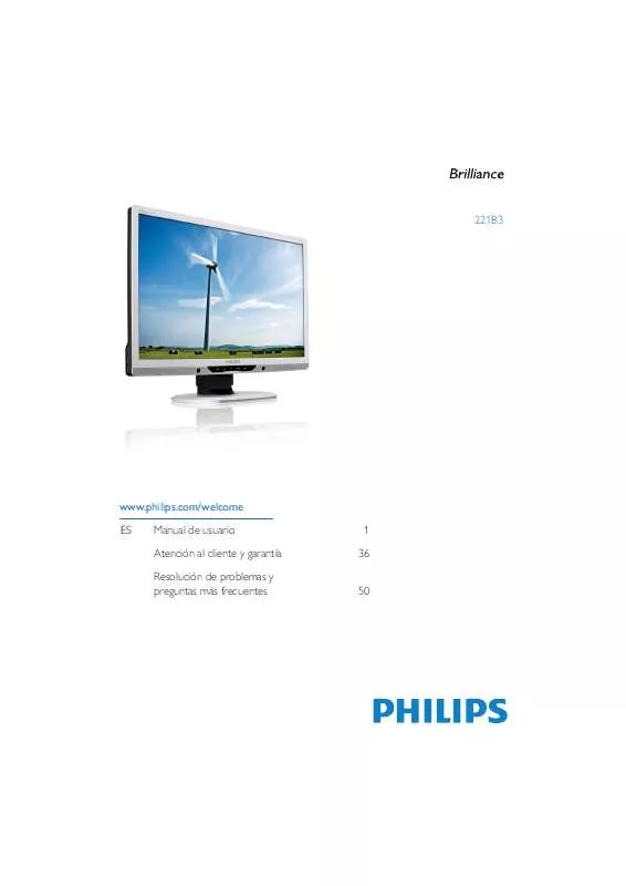 Mode d'emploi PHILIPS 221B3LPCB