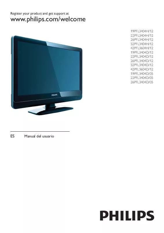 Mode d'emploi PHILIPS 22PFL3404D