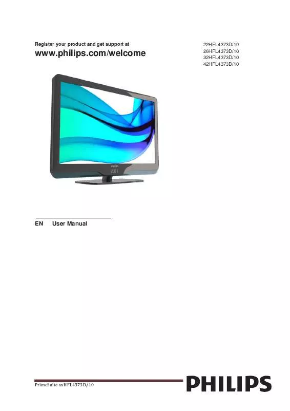 Mode d'emploi PHILIPS 26HFL4373D