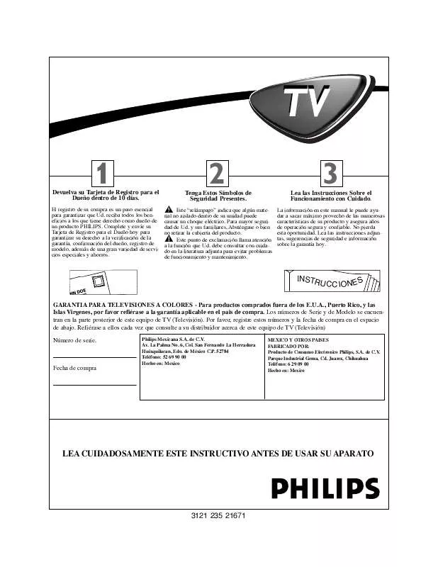 Mode d'emploi PHILIPS 28PW6341