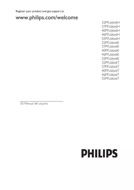 Mode d'emploi PHILIPS 32PFL6606T