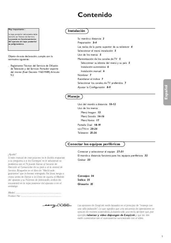 Mode d'emploi PHILIPS 32PW9617