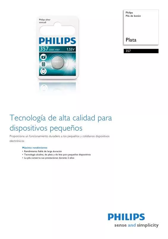 Mode d'emploi PHILIPS 357