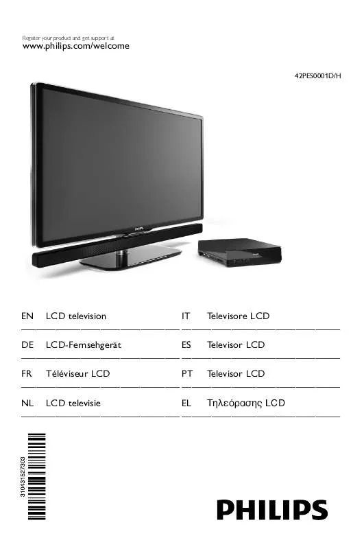 Mode d'emploi PHILIPS 42PES0001H