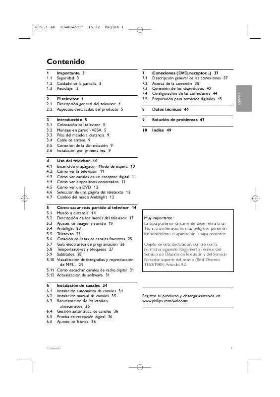 Mode d'emploi PHILIPS 42PFL9900D