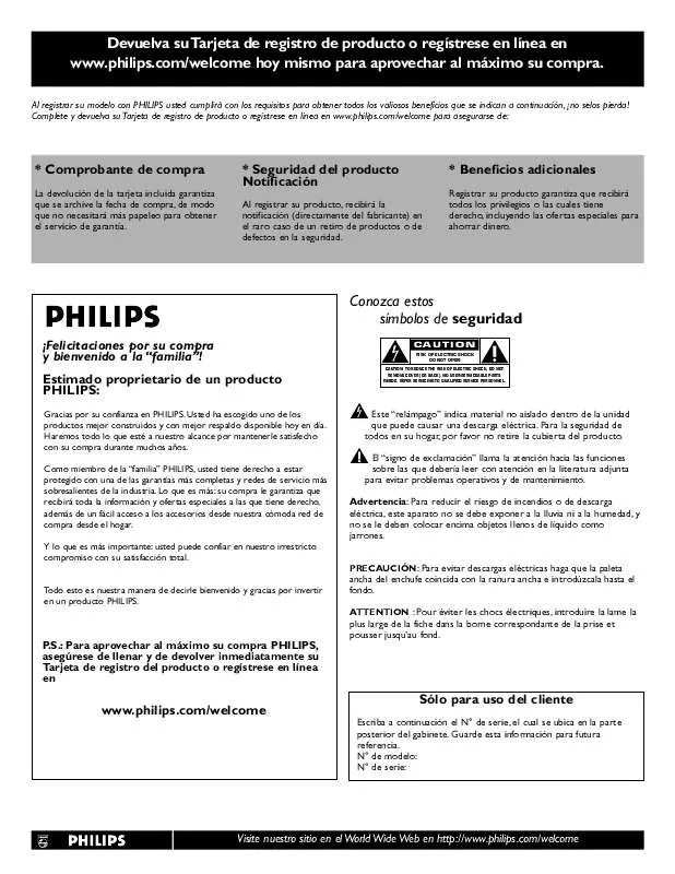 Mode d'emploi PHILIPS 52PFL7432D