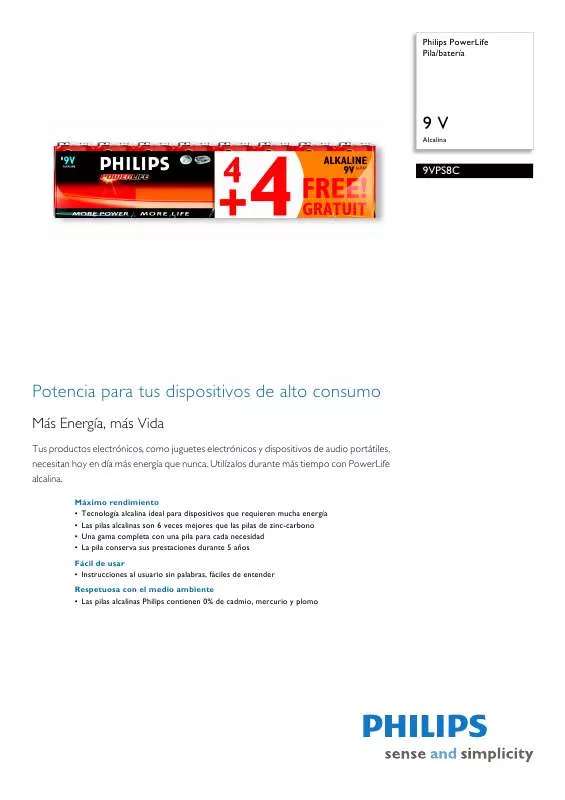 Mode d'emploi PHILIPS 9VPS8C