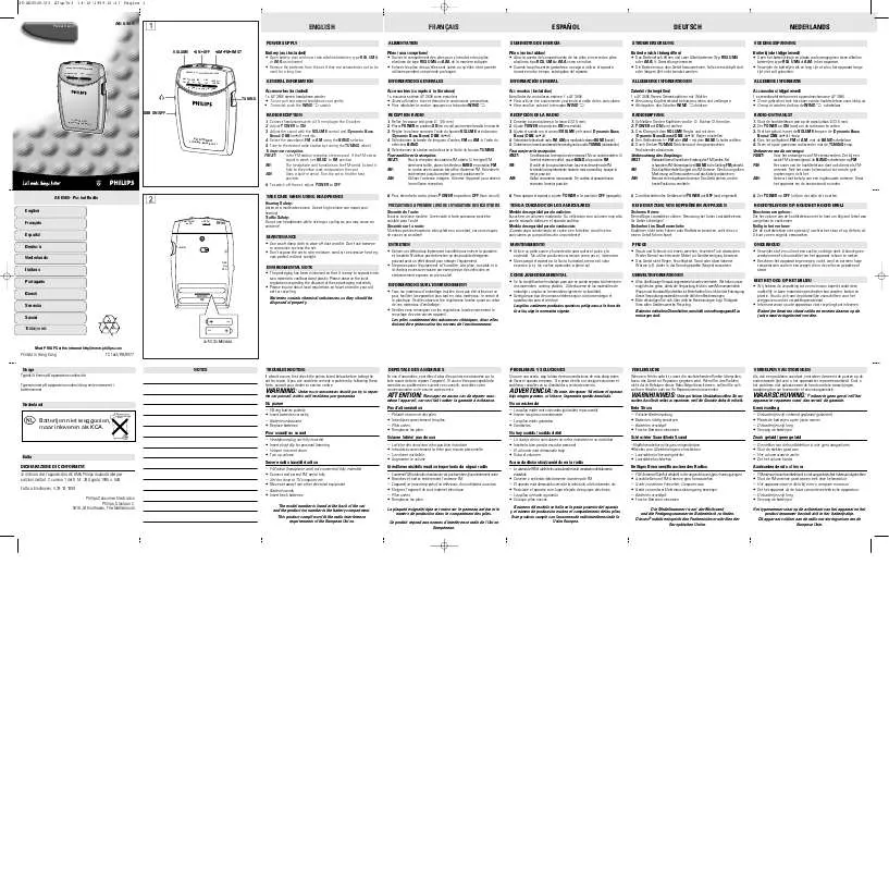 Mode d'emploi PHILIPS AE6565-00Z