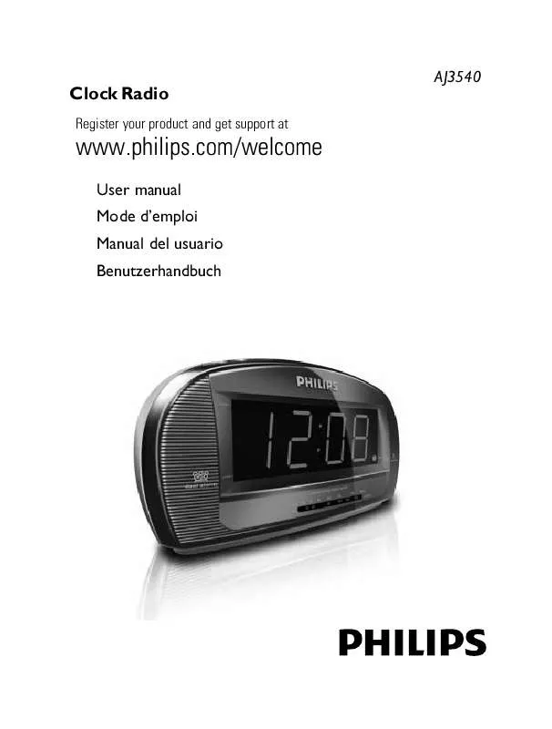 Mode d'emploi PHILIPS AJ-3540