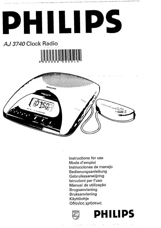 Mode d'emploi PHILIPS AJ3740/00S