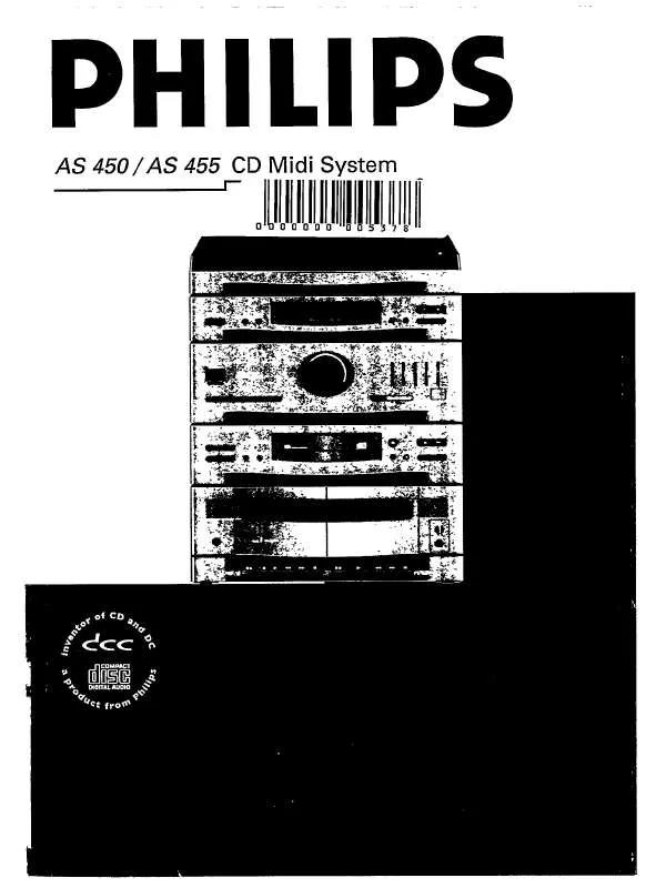 Mode d'emploi PHILIPS AS455