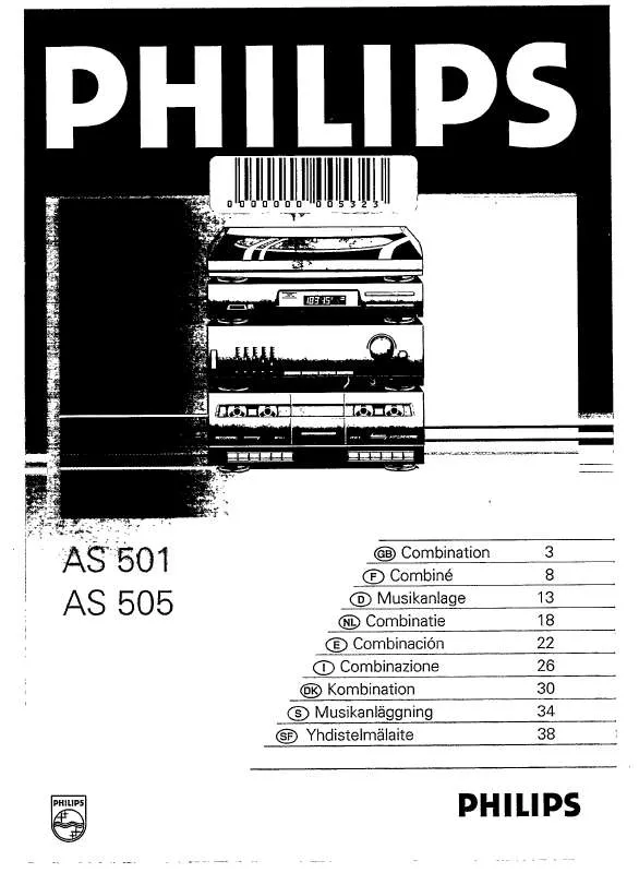 Mode d'emploi PHILIPS AS501