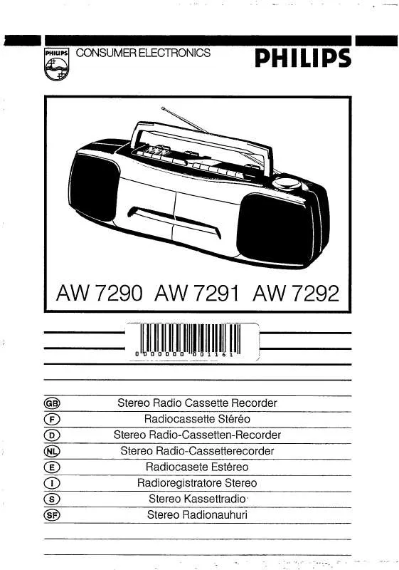 Mode d'emploi PHILIPS AW7290