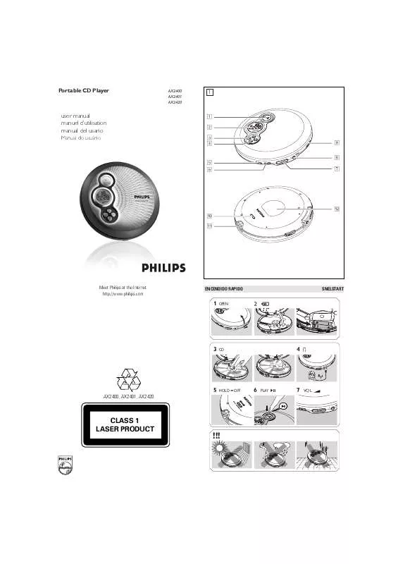 Mode d'emploi PHILIPS AX2400