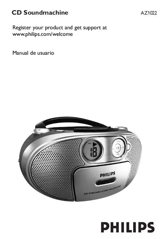 Mode d'emploi PHILIPS AZ1022