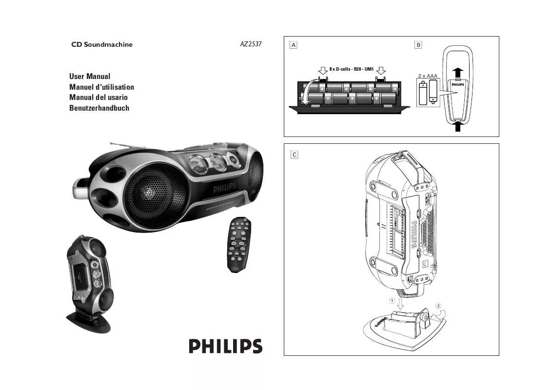 Mode d'emploi PHILIPS AZ2537/00C