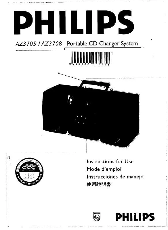 Mode d'emploi PHILIPS AZ3708