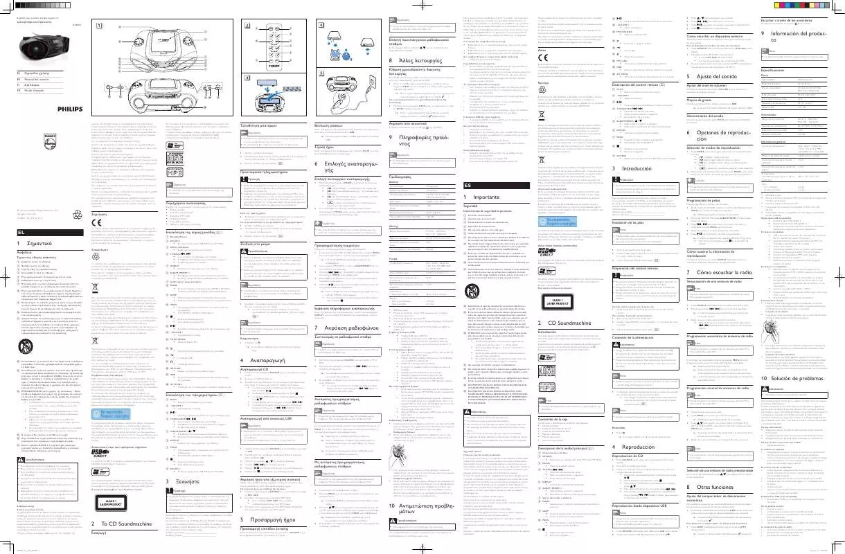 Mode d'emploi PHILIPS AZ 3831