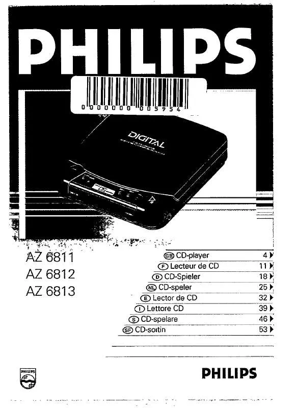 Mode d'emploi PHILIPS AZ6811