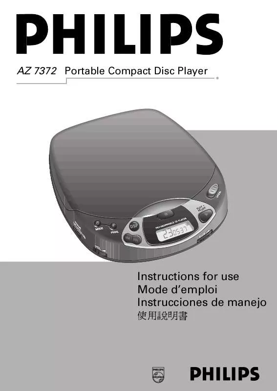 Mode d'emploi PHILIPS AZ7372