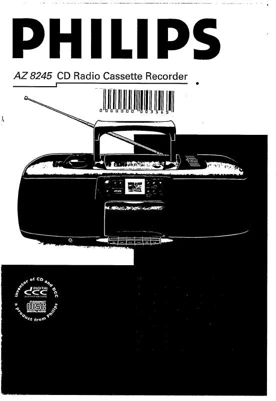 Mode d'emploi PHILIPS AZ8245