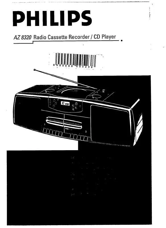 Mode d'emploi PHILIPS AZ8320