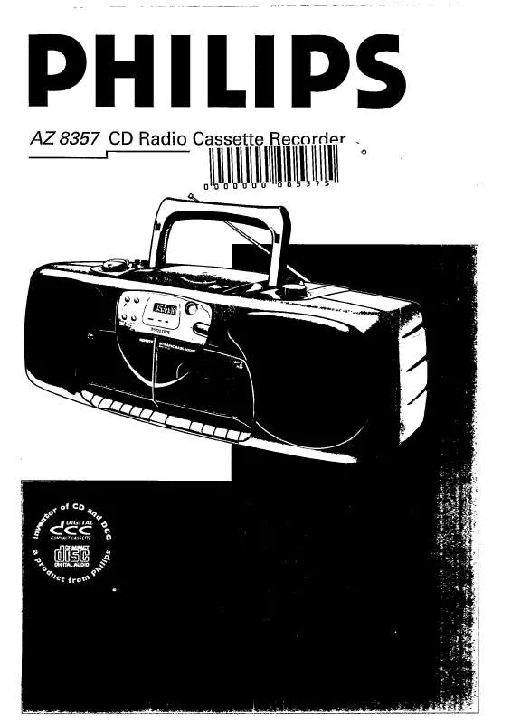 Mode d'emploi PHILIPS AZ8357