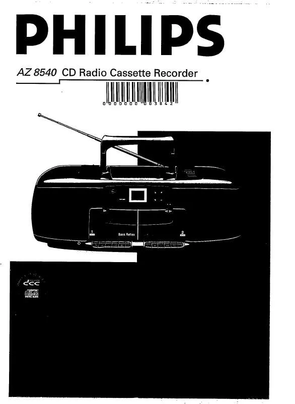 Mode d'emploi PHILIPS AZ8540