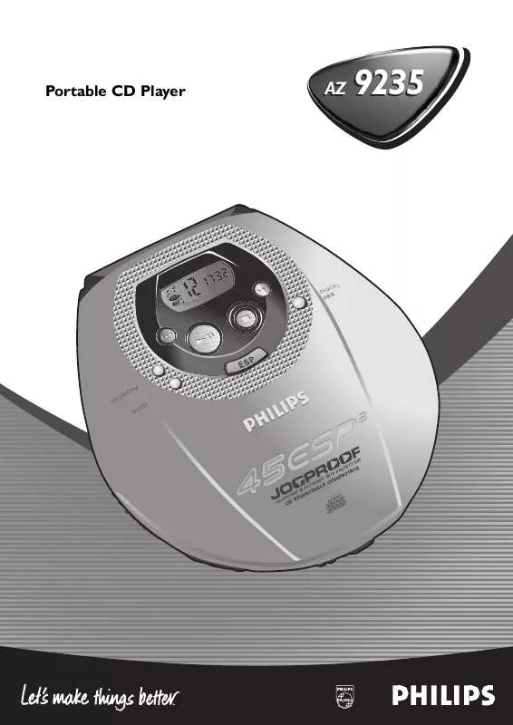 Mode d'emploi PHILIPS AZ9235