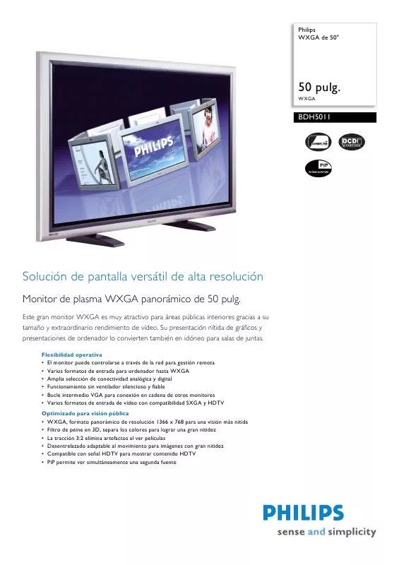 Mode d'emploi PHILIPS BDH5011