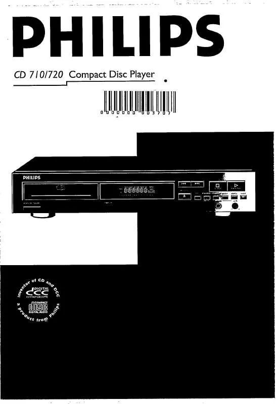 Mode d'emploi PHILIPS CD710/05B