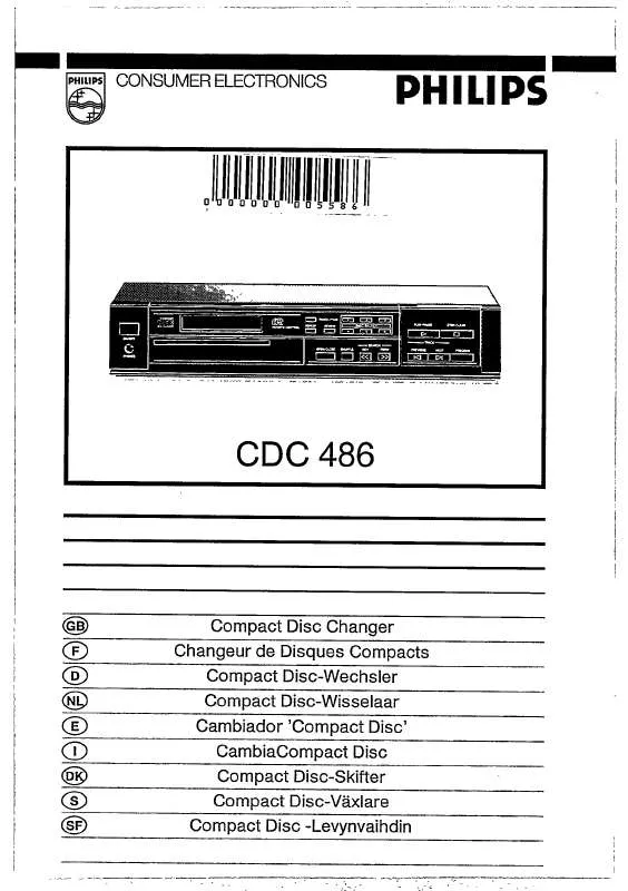 Mode d'emploi PHILIPS CDC486