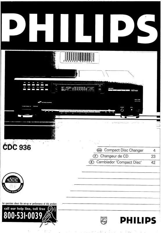 Mode d'emploi PHILIPS CDC936