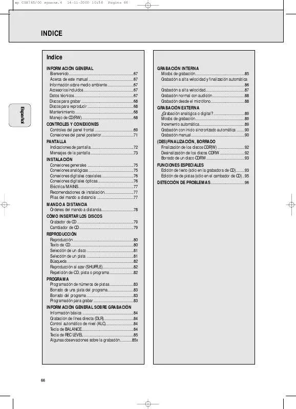 Mode d'emploi PHILIPS CDR786