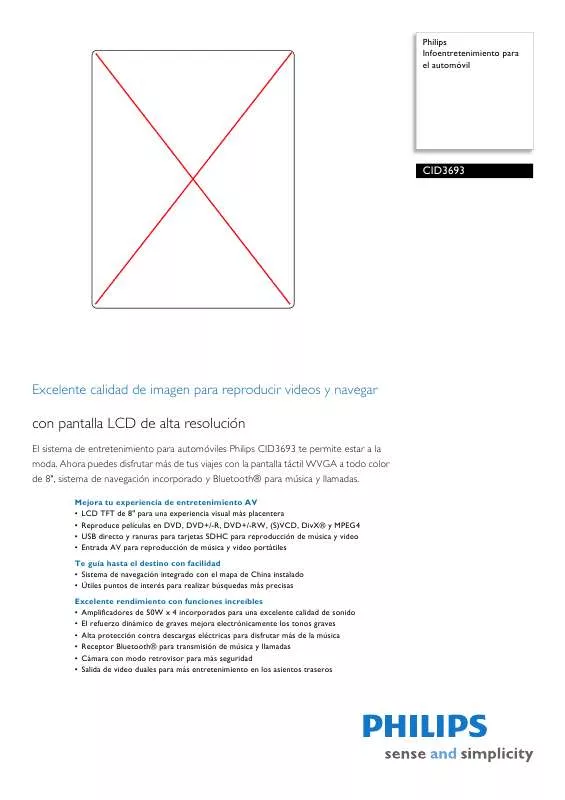 Mode d'emploi PHILIPS CID3693