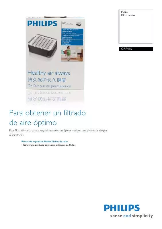 Mode d'emploi PHILIPS CRP416