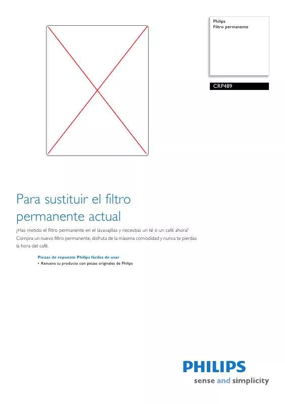 Mode d'emploi PHILIPS CRP489