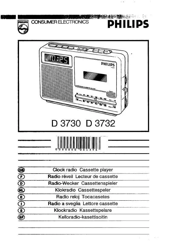 Mode d'emploi PHILIPS D3730