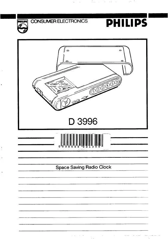 Mode d'emploi PHILIPS D3996