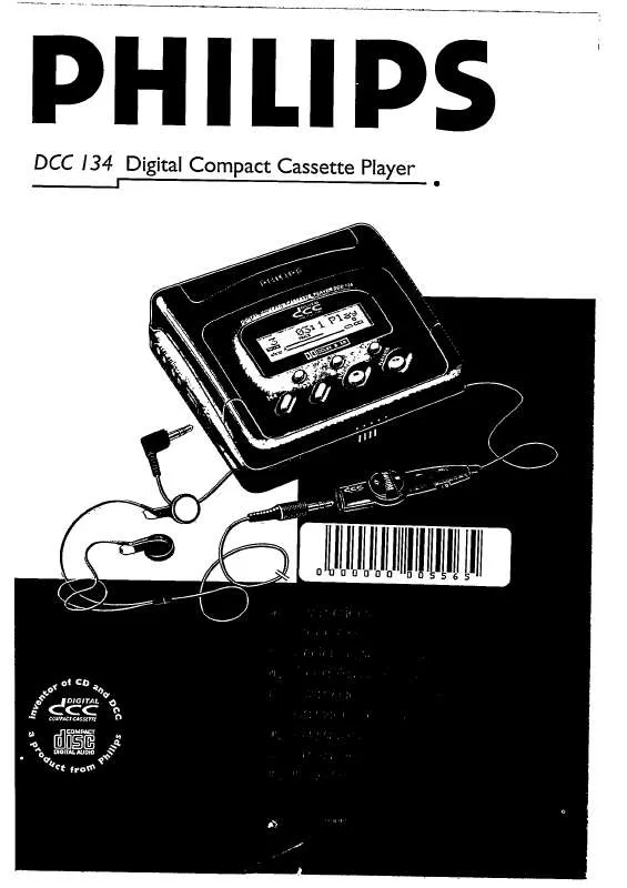 Mode d'emploi PHILIPS DCC134