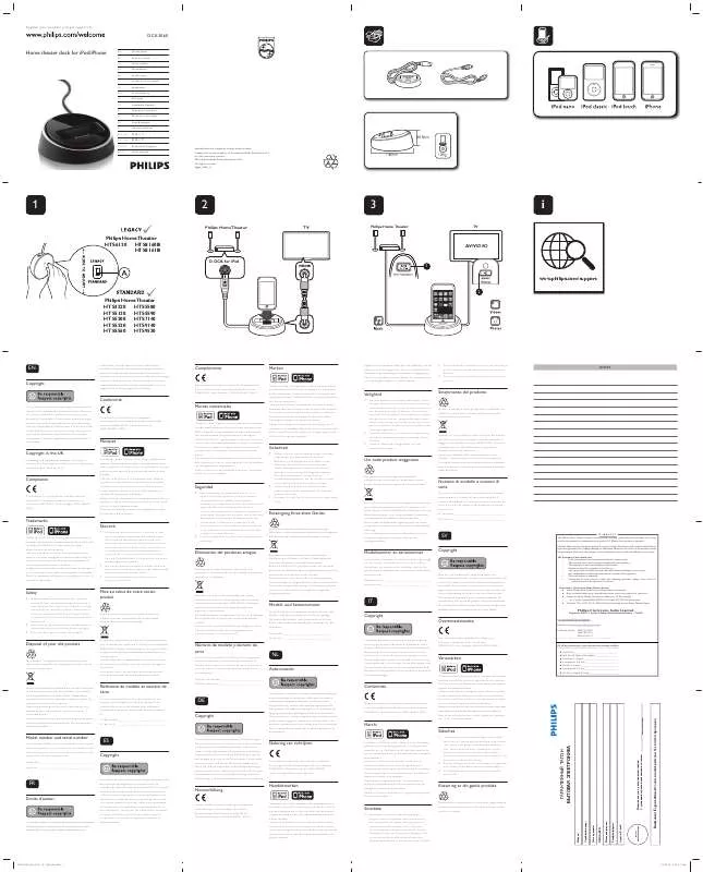 Mode d'emploi PHILIPS DCK3060