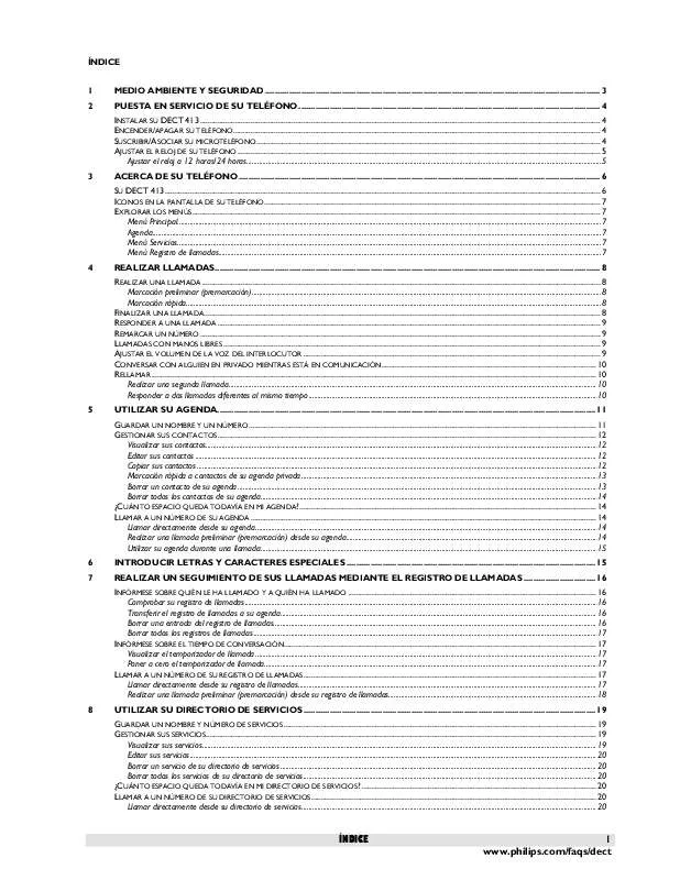 Mode d'emploi PHILIPS DECT4131S