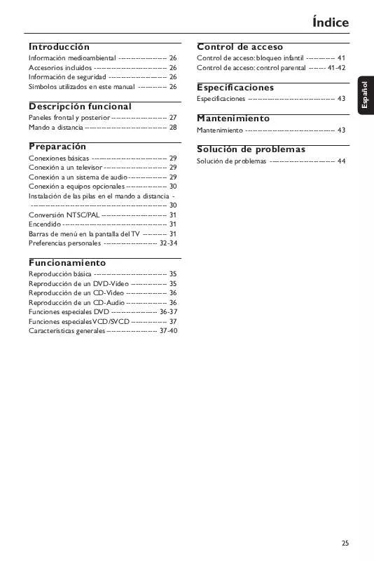 Mode d'emploi PHILIPS DVD623-001