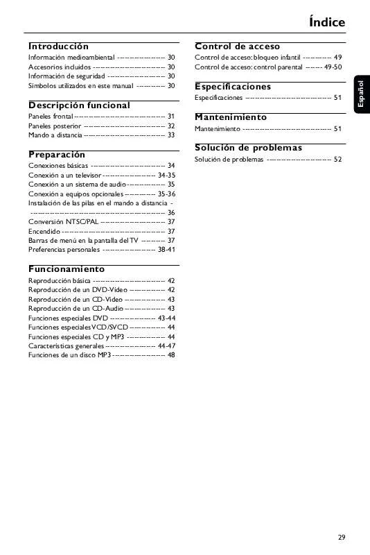 Mode d'emploi PHILIPS DVD743-001