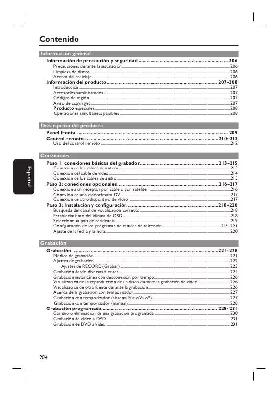 Mode d'emploi PHILIPS DVDR3430V